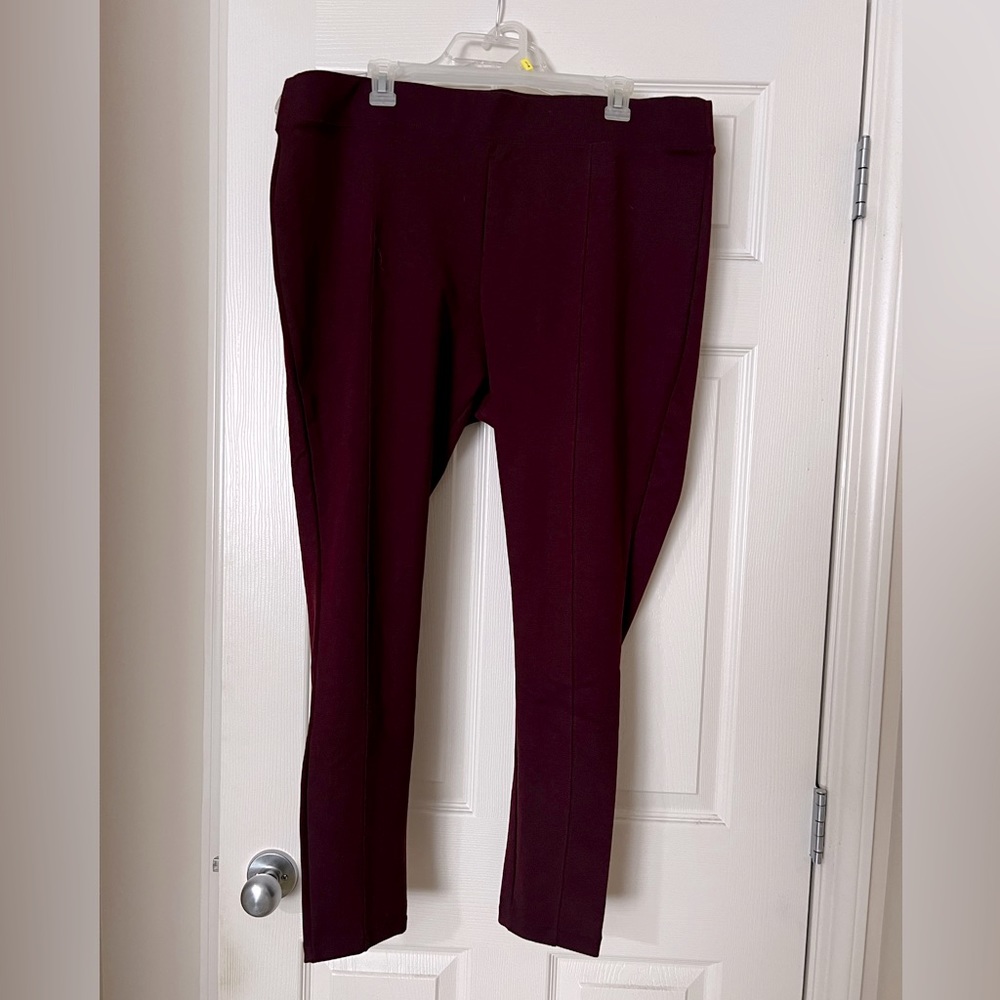 Old Navy Burgundy Skinny Trouser Pant - XL